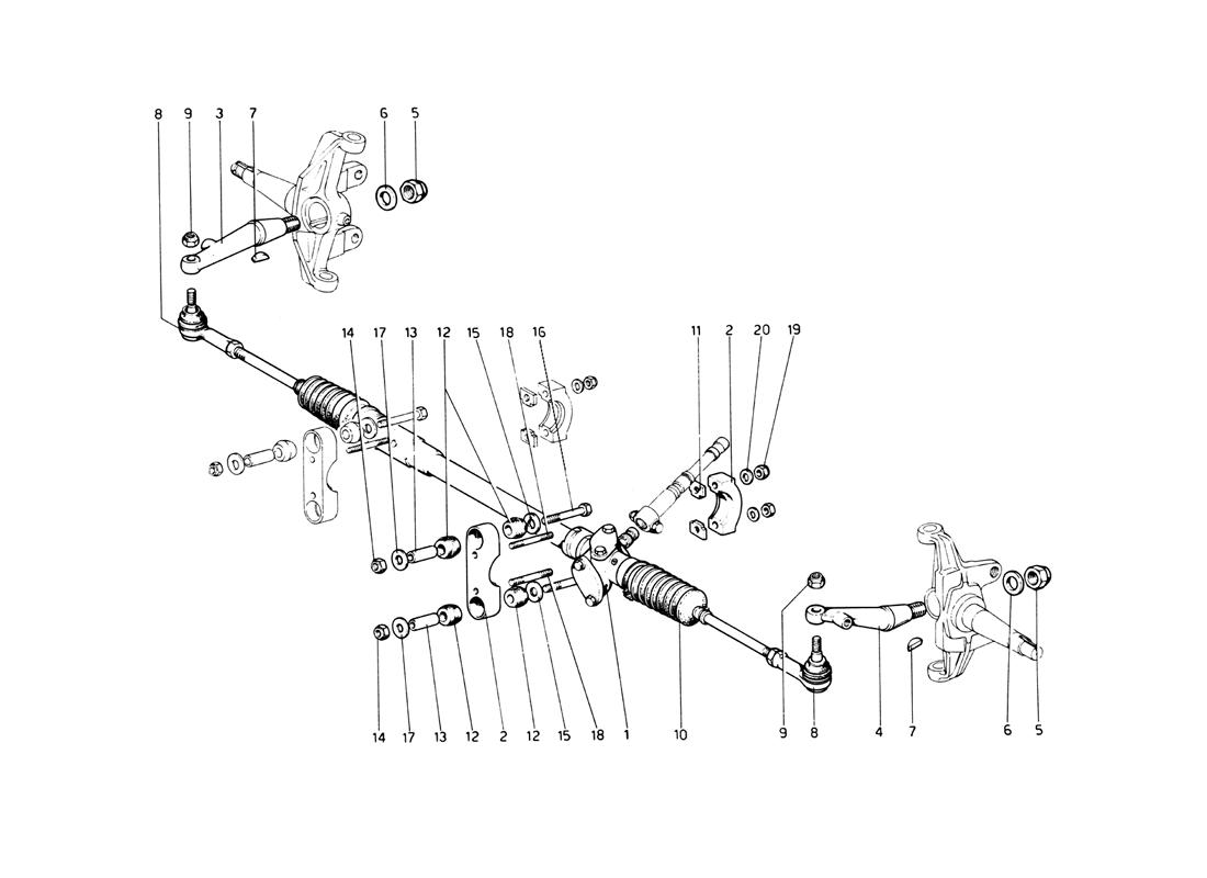 STEERING RACK AND LINKAGE